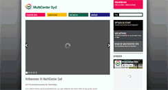 Desktop Screenshot of multicentersyd.dk